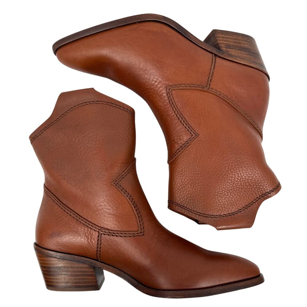 Pedro García Arkansas Western‎ Boots Womens 9 EU39 Henna Vacchetta Leather